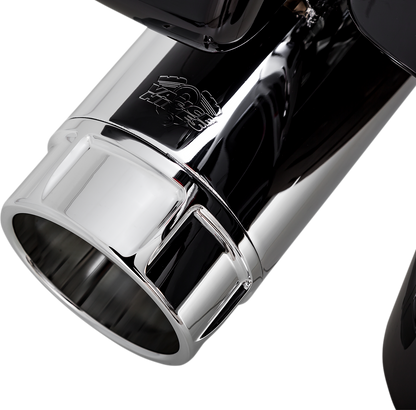 VANCE & HINES 4.5" Torquer Mufflers for FL - Chrome 16674