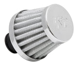K&N 2in Base OD x .375in Flange ID x 1.75in H Rubber Base Crankcase Vent Filter - White 62-1600WT