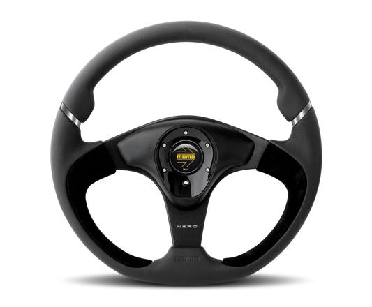 Momo Nero Steering Wheel 350 mm - Black Leather/Suede/Black Spokes NER35BK0B