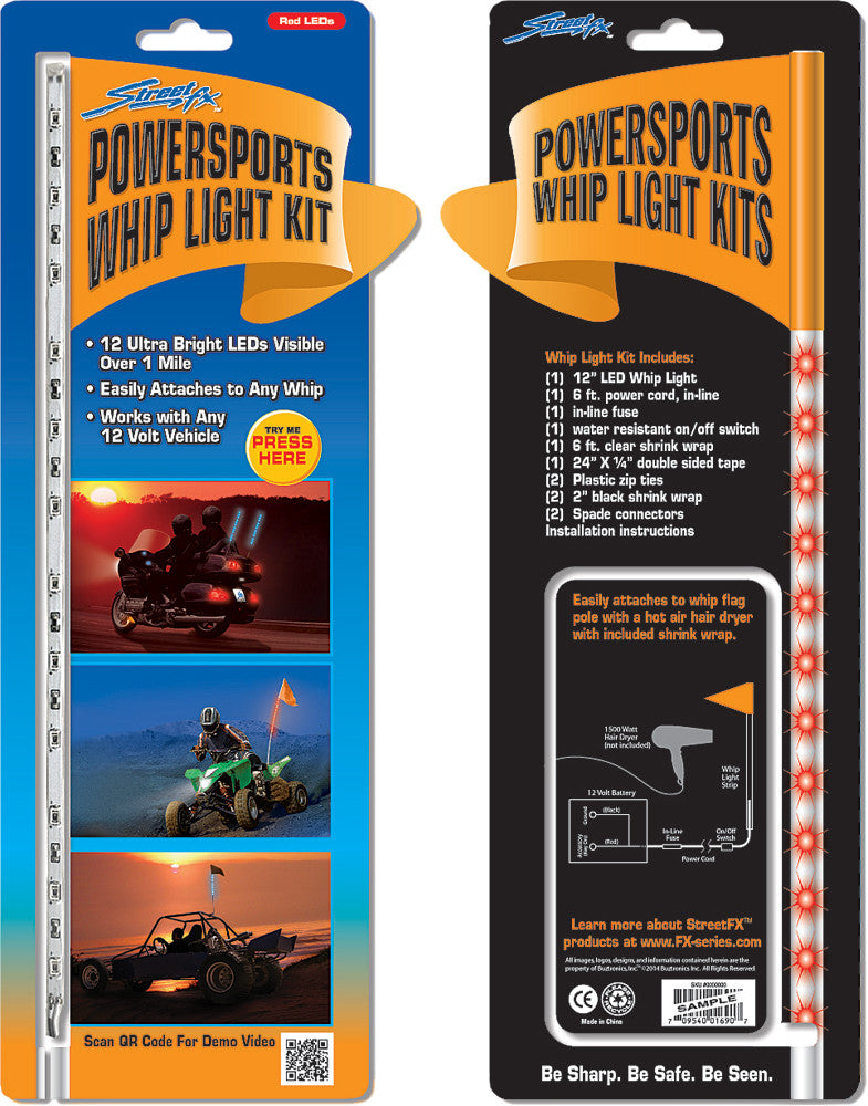 STREETFX Whip Light Kit Red 1046281