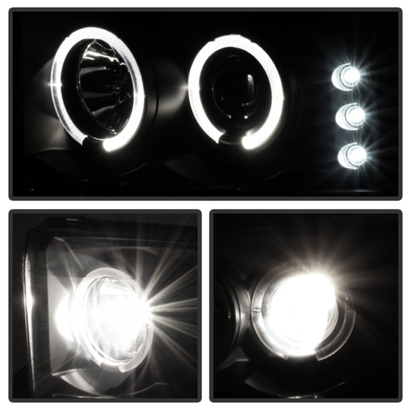 Spyder Ford F250 Super Duty 99-04 Projector Version 2 LED Halo LED Blk Smke PRO-YD-FF25099-1P-G2-BSM 5078452