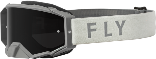 FLY RACING Zone Pro Goggle Grey W/Dark Smoke Lens 37-51892