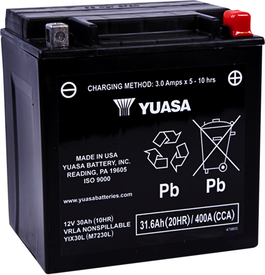 YUASA AGM Battery - YTX20H YUAM72RBH