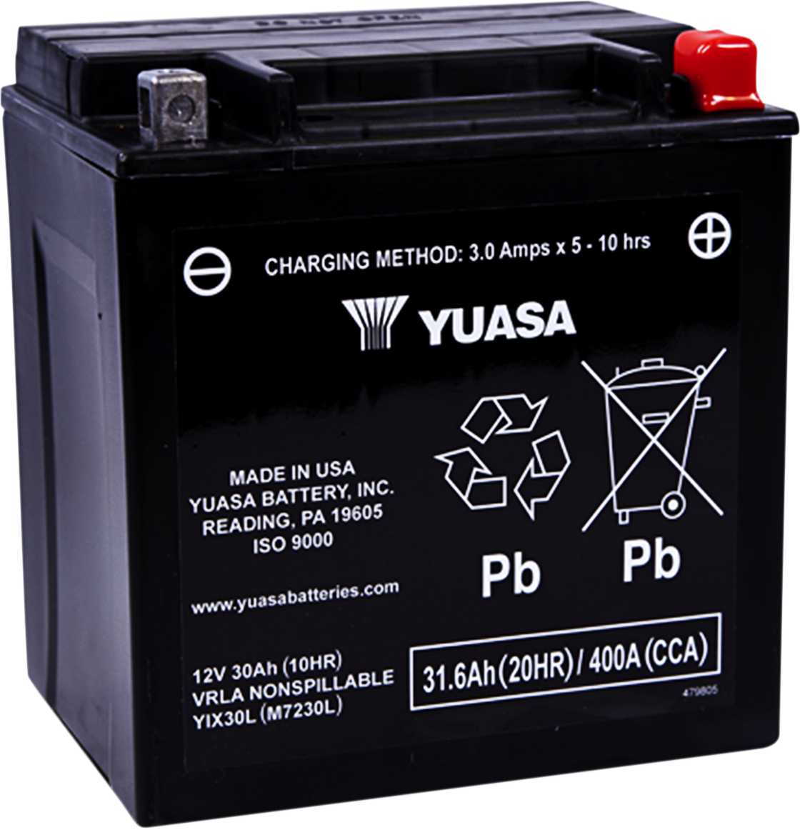 YUASA AGM Battery - YIX30L YUAM7230L