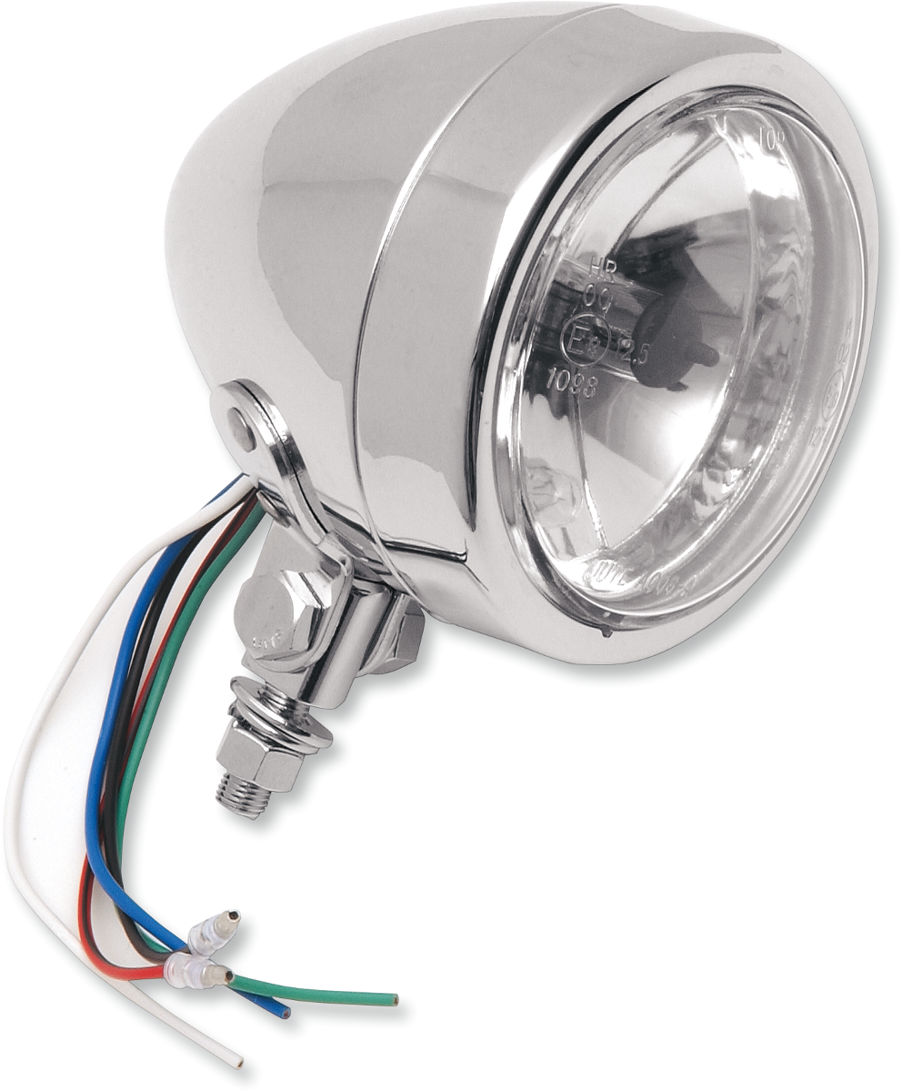 DRAG SPECIALTIES Spotlight - Plain - Clear Lens ACT HOUSING OD 4.25" 20-6011PA