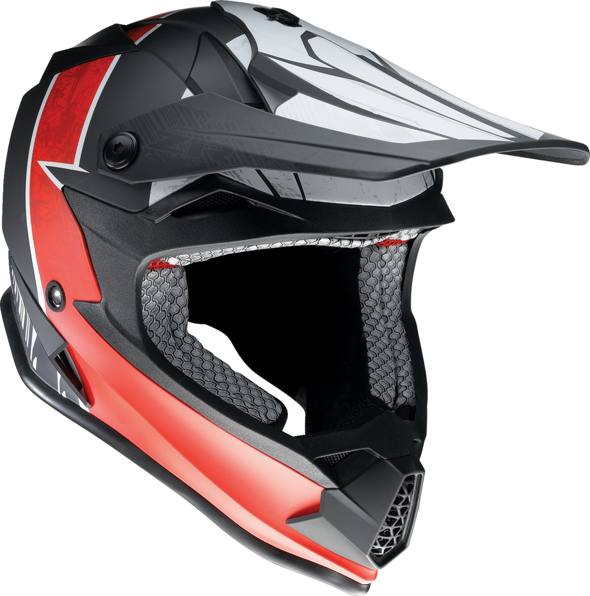 Z1R Youth F.I. Helmet - Fractal - MIPS - Matte Black/Red - Small 0111-1517