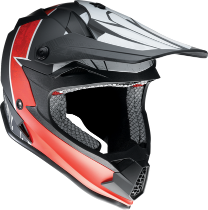 Z1R Youth F.I. Helmet - Fractal - MIPS - Matte Black/Red - Small 0111-1517