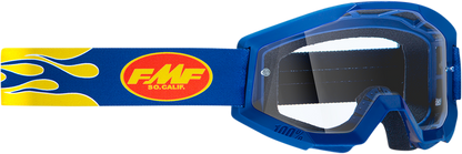 FMF PowerCore Goggles - Flame - Navy - Clear F-50050-00007 2601-3003