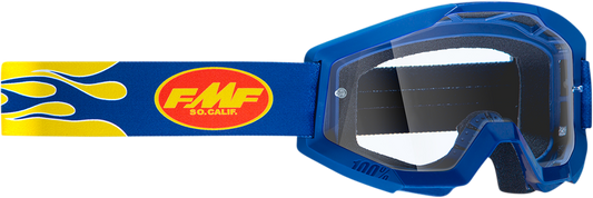 Gafas FMF PowerCore - Flame - Azul marino - Transparente F-50050-00007 2601-3003 