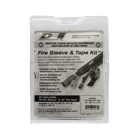DEI Fire Sleeve and Tape Kit 5/8in I.D. x 3ft 10472