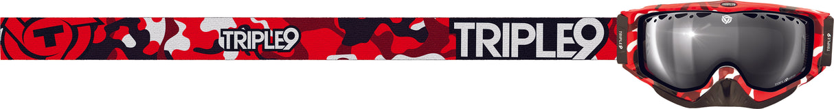 TRIPLE 9 Switch Goggle Red Camo W/ Chrome/Rose Lens 37-2359