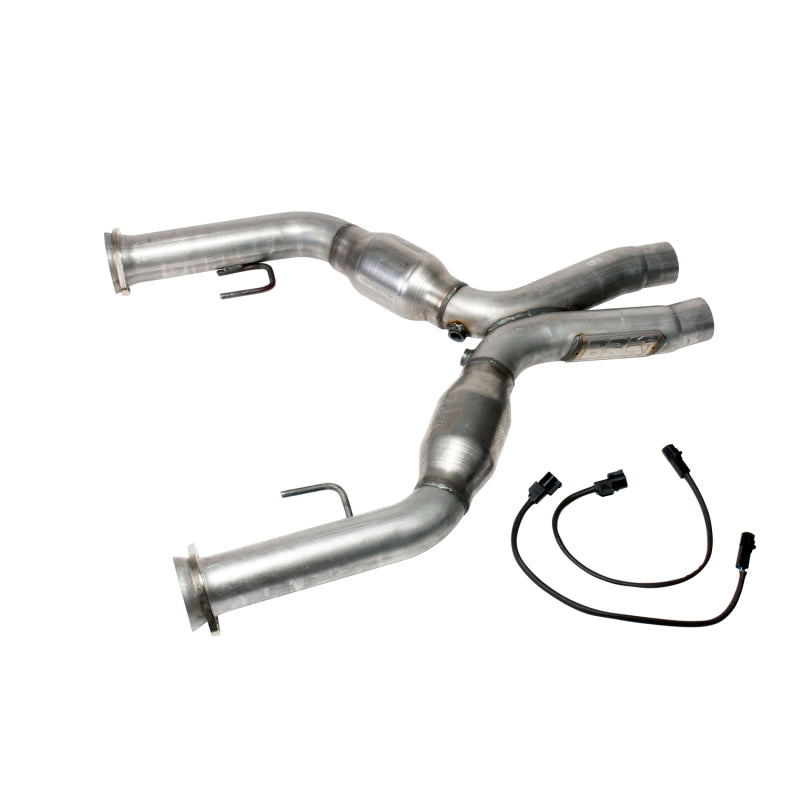 BBK 05-10 Mustang 4.6 Short Mid X Pipe With Catalytic Converters 2-3/4 For BBK Long Tube Headers 1637