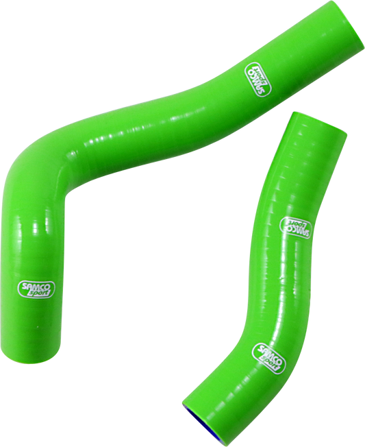 SAMCO SPORT Radiator Hose Kit - Green - Kawasaki KAW-91GN