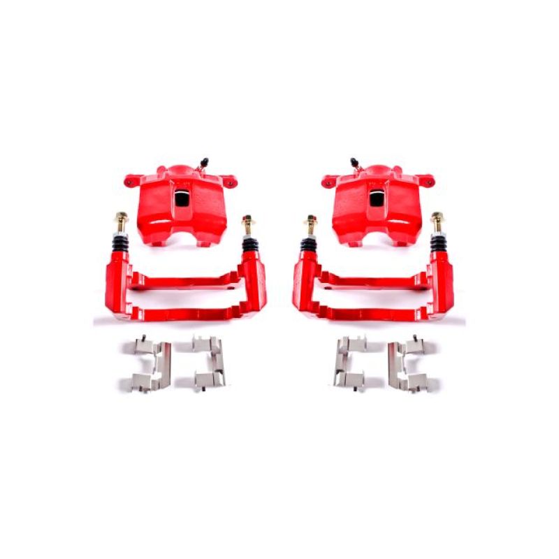 Power Stop 01-03 Acura CL Front Red Calipers w/Brackets - Pair S2584