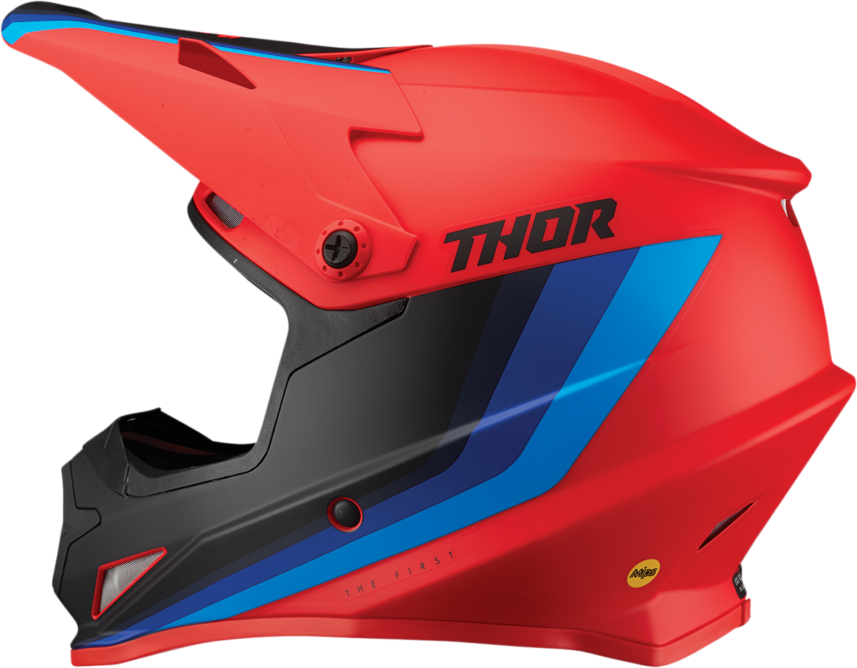 THOR Sector Helmet - Runner - MIPS - Red/Blue - XS 0110-7296