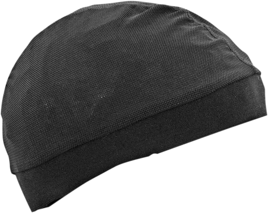 ZAN HEADGEAR Mesh Skull Cap with Comfort Band - Black WSC114M