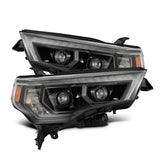 AlphaRex 14-20 Toyota 4Runner PRO-Series LED Proj Headlights Alpha-Black w/Sequential Signal/DRL 880850