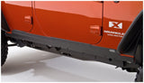 Bushwacker 07-18 Jeep Wrangler Unlimited Trail Armor Rocker Panel and Sill Plate Cover - Black 14012