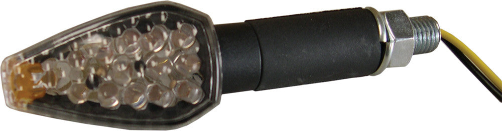 DMP New Arrow 9 Led Marker Lights Carbon Long W/Clear Lens 900-0083