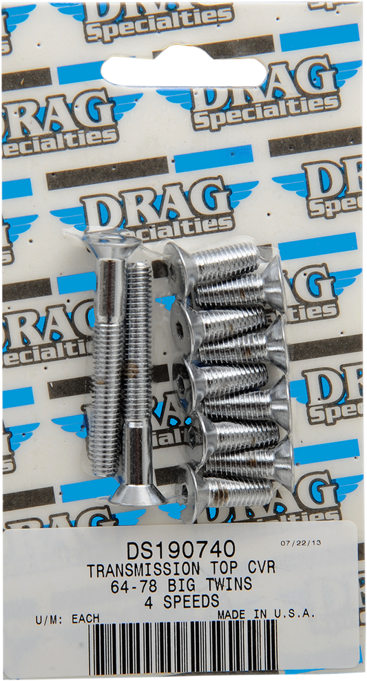 DRAG SPECIALTIES Bolt Set - Socket-Head - Transmission Top MK156