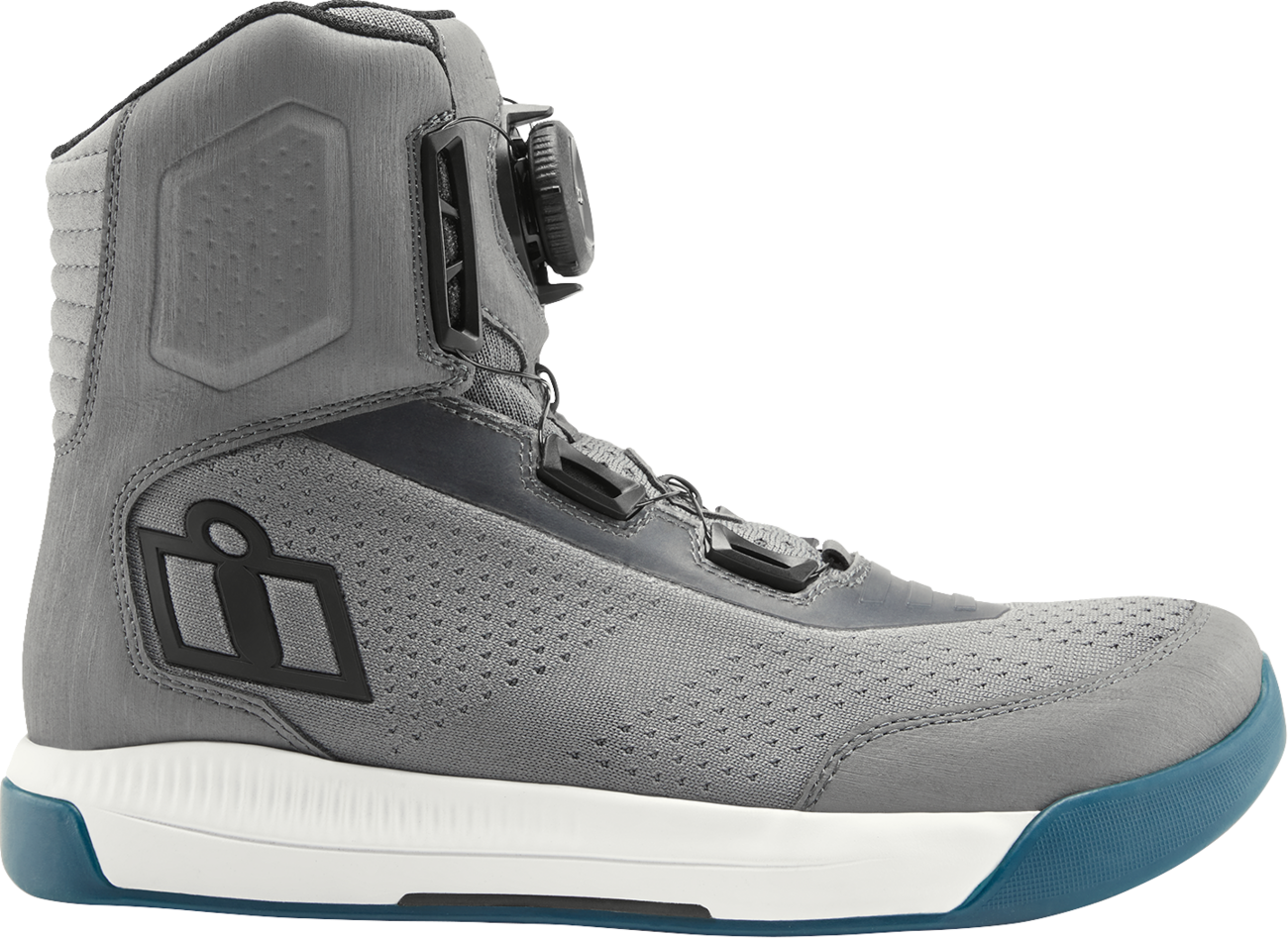 ICON Overlord™ Vented CE Boots - Gray - Size 7 3403-1268