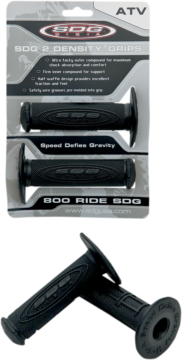 SDG Grips - 2-Density - ATV - Black 99114