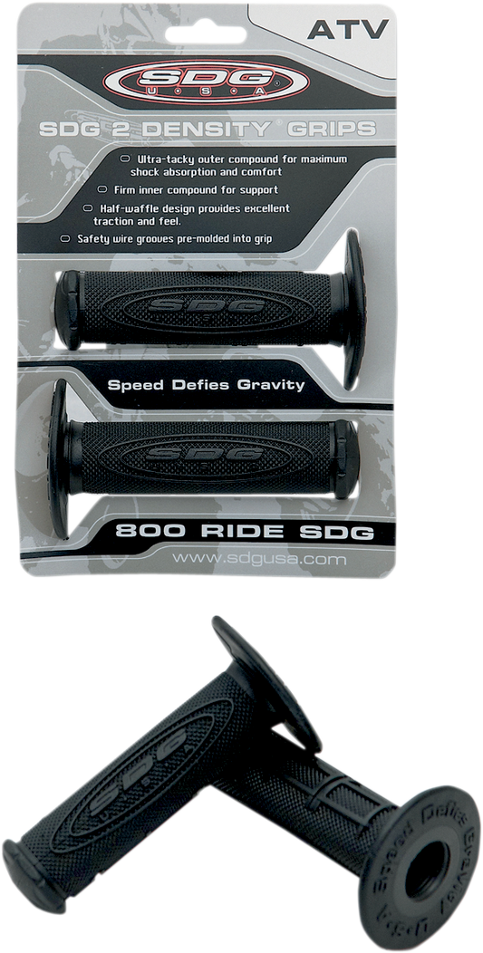 SDG Grips - 2-Density - ATV - Black 99114