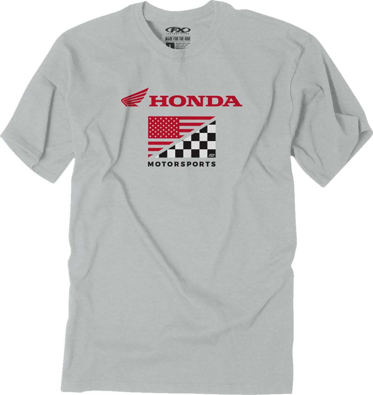 FACTORY EFFEX Honda Flag T-Shirt - Light Gray - Medium 27-87312