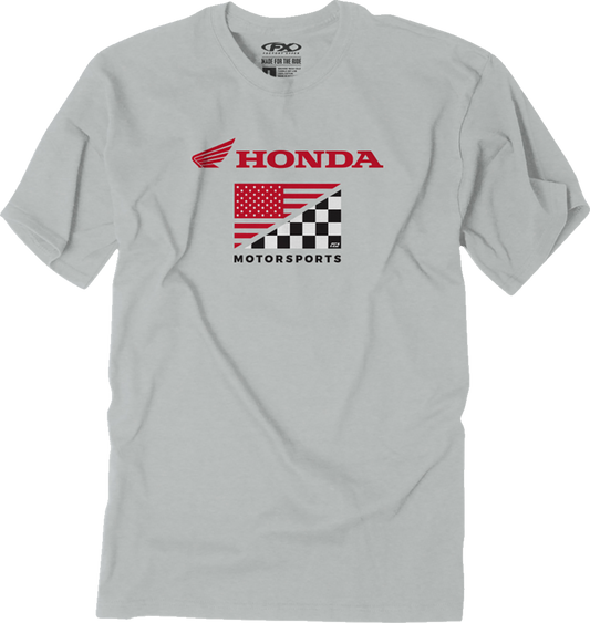 FACTORY EFFEX Honda Flag T-Shirt - Light Gray - 2XL 27-87318