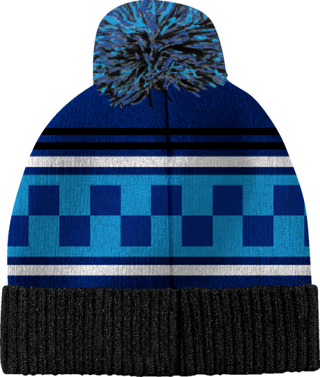 YAMAHA APPAREL Yamaha Racing Pom Beanie - Black/Blue NP21A-H3242