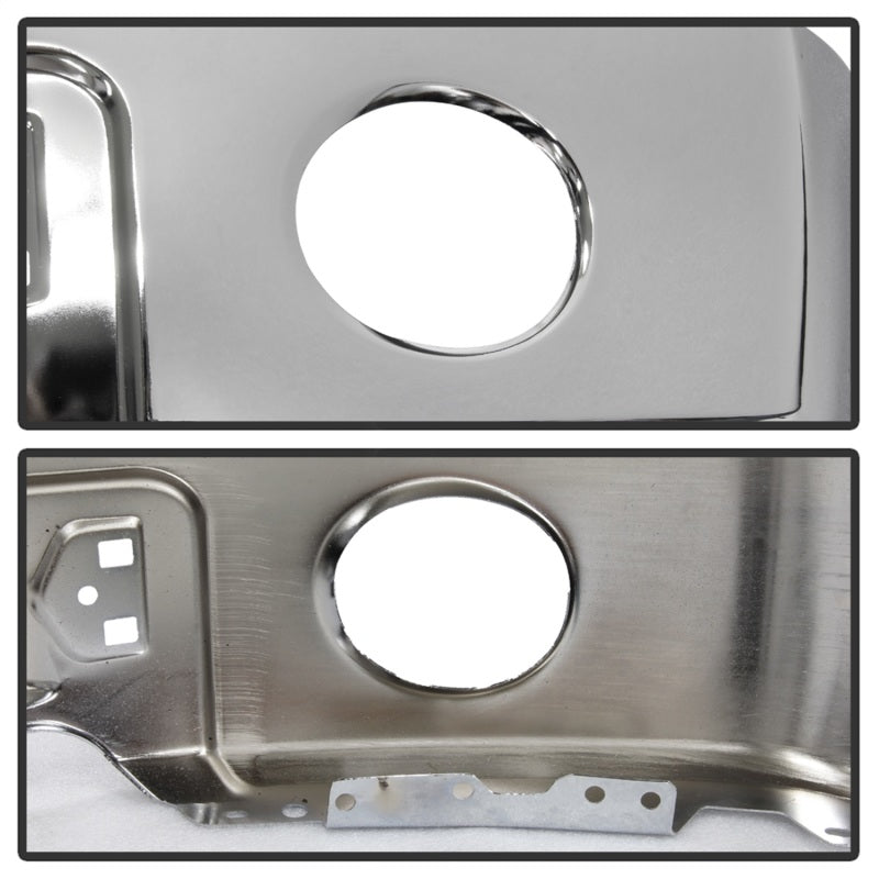 Spyder Ford F150 09-14 w/Fog Light Hole w/o Harley Model Front Bumper - Chrome (OEM 9L3Z17757B) 9948480