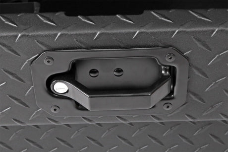 Deezee Universal Tool Box - Red Crossover - Single Lid Black BT Pull Handle (Low/Txt Blk) DZ 10170LTB