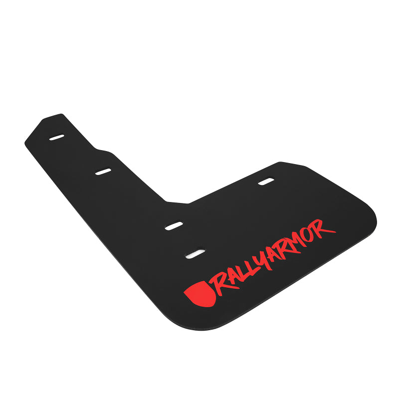Rally Armor 17-21 Honda Civic Type R Black Mud Flap Red Altered Font Logo MF47-UR-BLK/RD-X