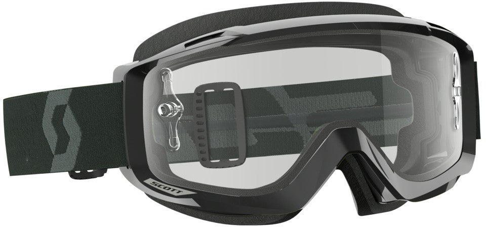SCOTT Split Otg Goggle Black/White W/Clear Works Lens 262599-1007113