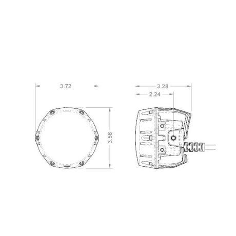 ARB NACHO Quatro Spot 4in. Offroad LED Light - Pair PM431
