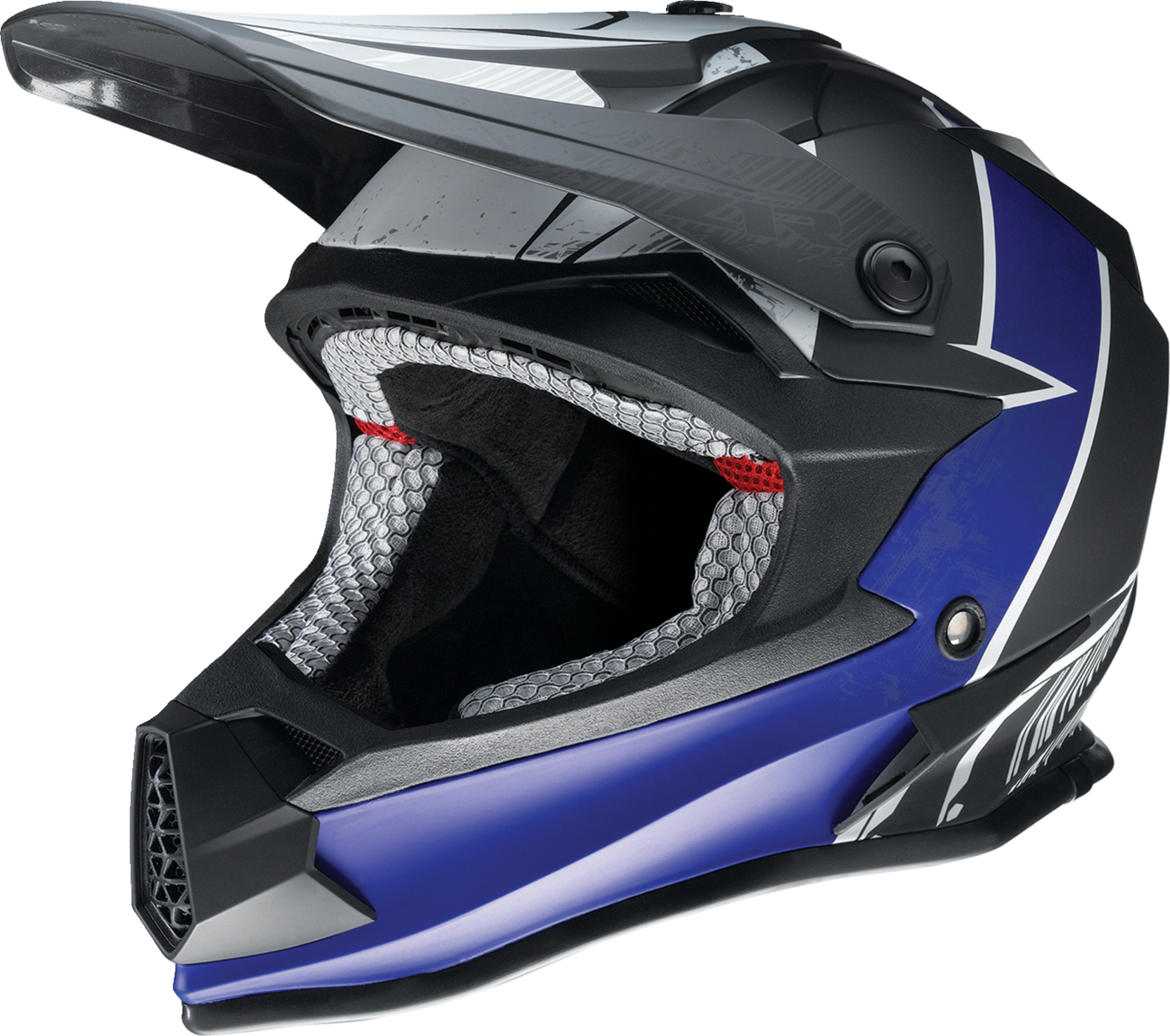 Z1R Youth F.I. Helmet - Fractal - MIPS - Matte Black/Blue - Small 0111-1511