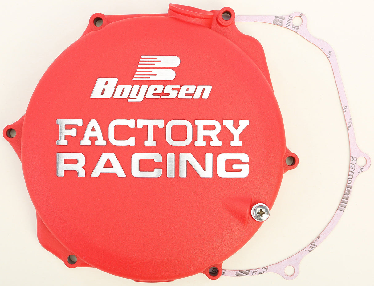 BOYESEN Factory Racing Clutch Cover Red CC-26AR