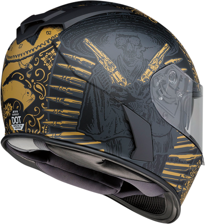 Z1R Warrant Helmet - Sombrero - Black/Gold - Small 0101-14171