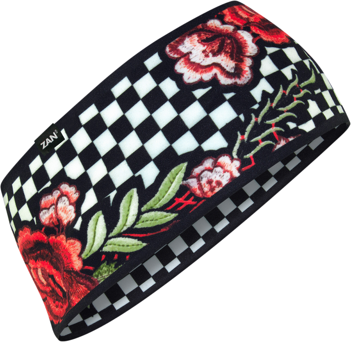 ZAN HEADGEAR SportFlex Headband - Checkered Floral HBL421