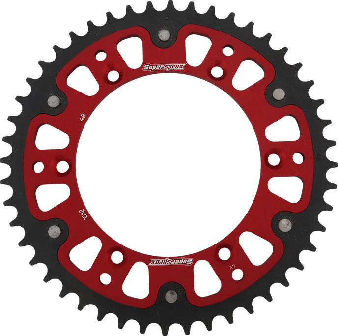 SUPERSPROX Rear Stealth Sprocket Alu/Stl 48t-520 Red Beta/Gas/Husq/She RST-1512-48-RED