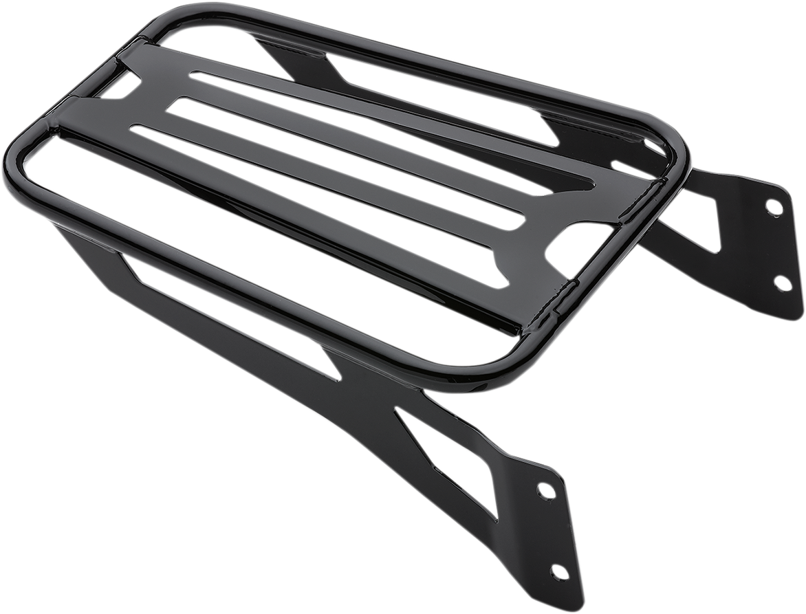 COBRA Sissy Bar Luggage Rack - Black - Tubular N/F FXDWG MODELS 602-3500B