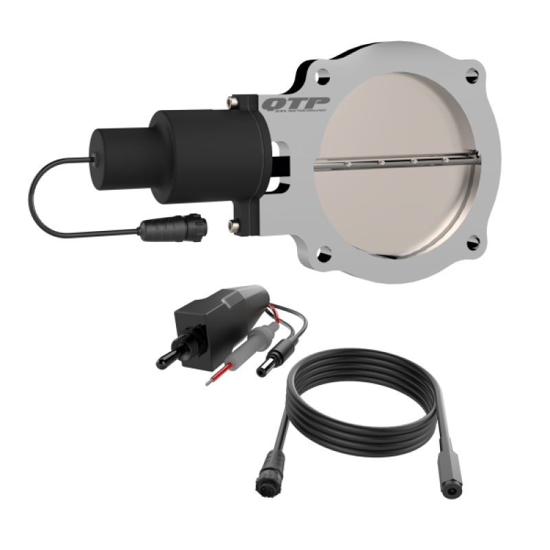 QTP 5in Bolt-On QTEC Electric Cutout Valve - Single QTEC5X