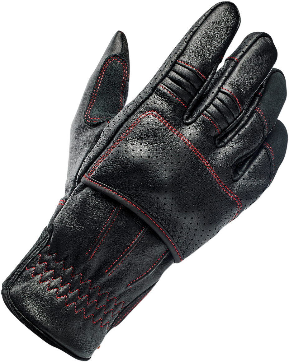 BILTWELL Borrego Gloves - Redline - Large 1506-0108-304