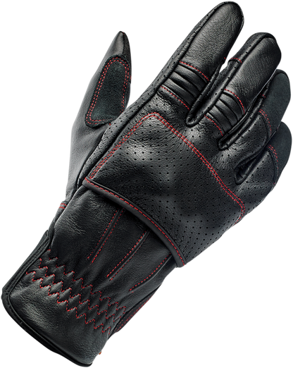 BILTWELL Borrego Gloves - Redline - Large 1506-0108-304