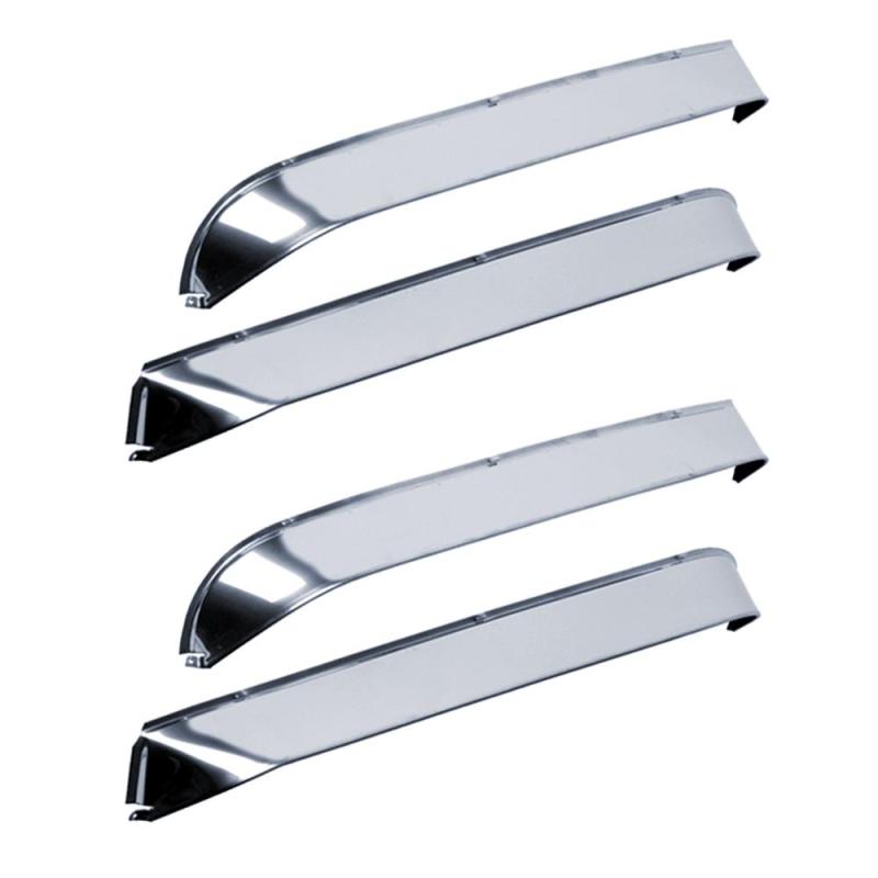 AVS 77-84 Buick Electra Ventshade Front & Rear Window Deflectors 4pc - Stainless 14112