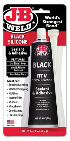 Jb Weld Black Rtv Acetoxy - 3oz 446009