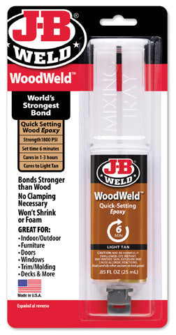 Jb Weld Woodweld Syringe - 25ml 446018