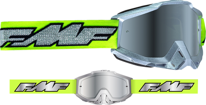 Gafas FMF PowerBomb - Rocket - Lima plateada - Espejo plateado F-50037-00011 2601-3294 