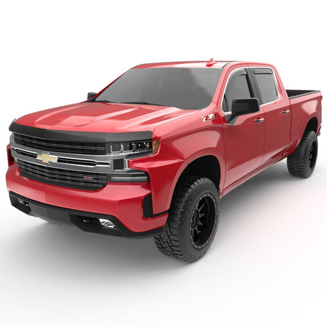 EGR 2019 Chevy 1500 Crew Cab In-Channel Window Visors - Dark Smoke 571691