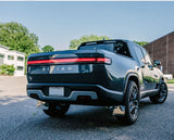 Rally Armor 2022 Rivian R1T Black UR Mud Flap w/ Tangerine Scream Logo MF18-UR-BLK/TS